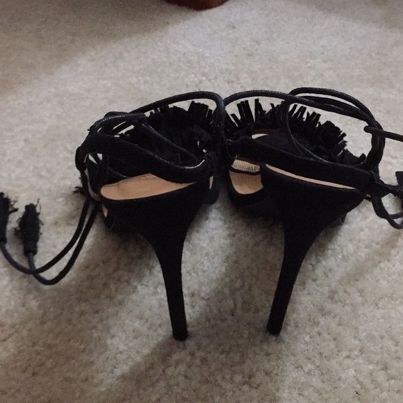 EUC Charlotte Russe open toe lace up pump. Sz 10 - Picture 4 of 5